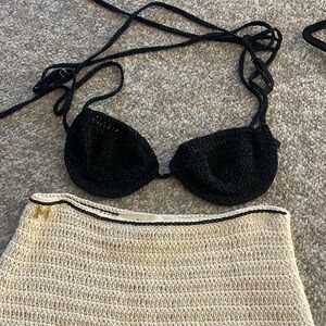 Magda Butrym Black Crochet Top